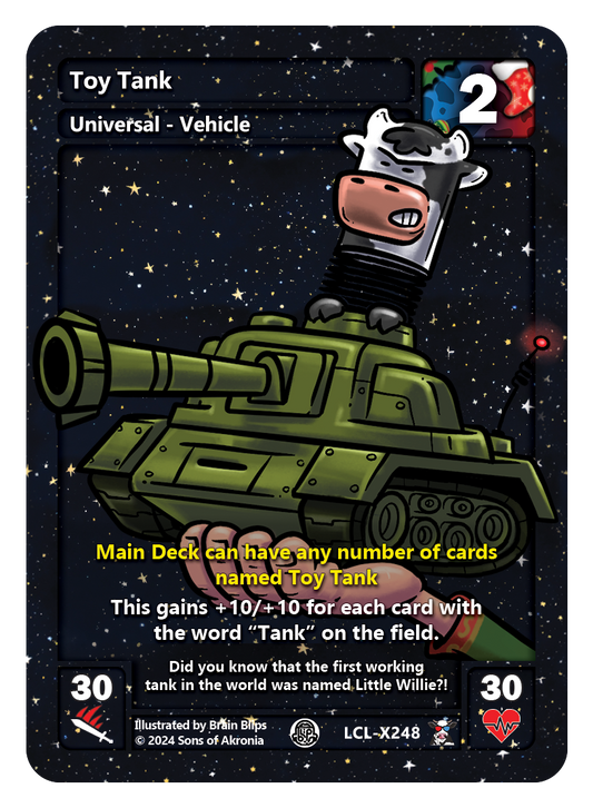 Toy Tank Serialized Full Art Foil Card