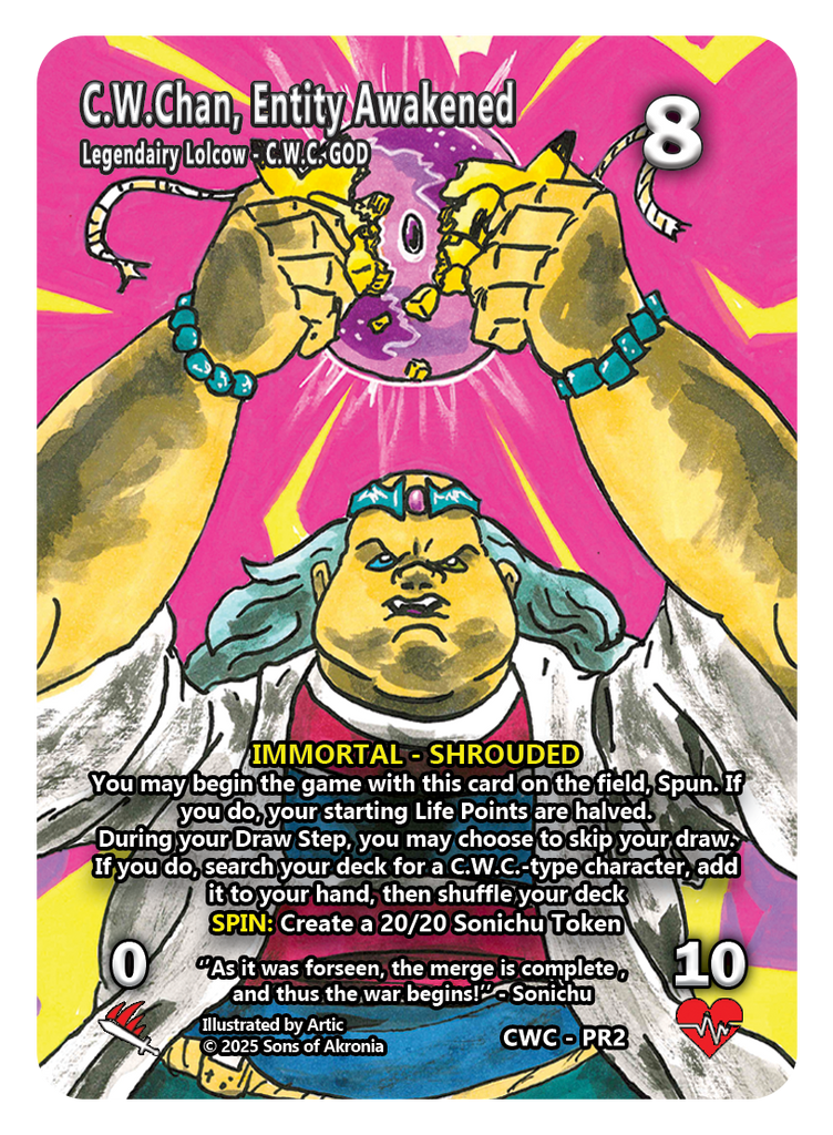 C.W.Chan, Entity Awakened Promo cards