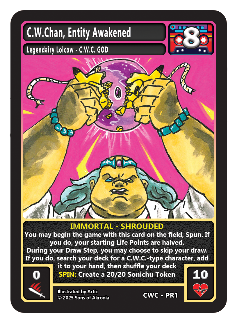 C.W.Chan, Entity Awakened Promo cards - Arrives October 12th