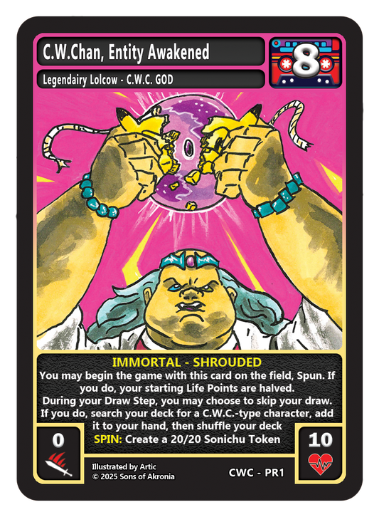C.W.Chan, Entity Awakened Promo cards - Arrives October 12th